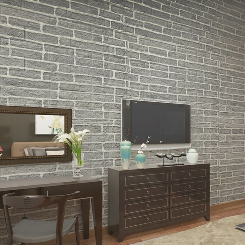 3D Embossed Interior Wall Paneling Peel and Stick Square Wall Paneling