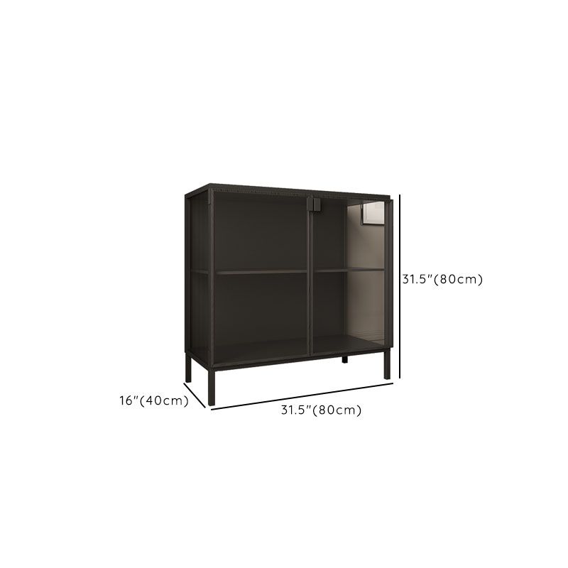 Modern China Cabinet Metal Storage Cabinet with Doors for Living Room