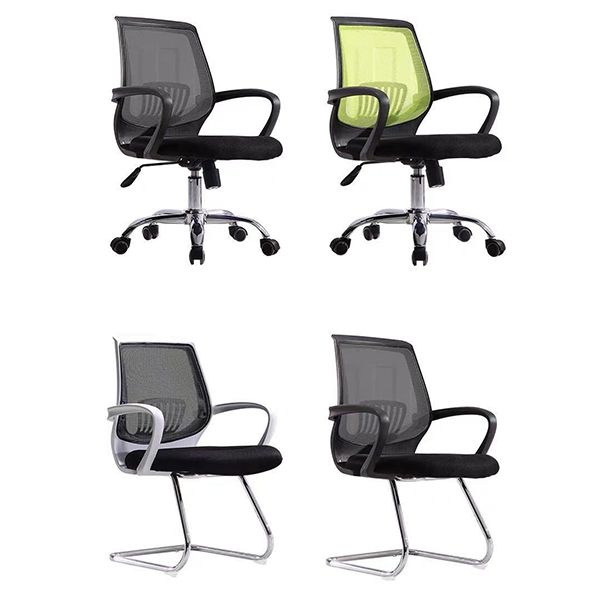 Mid-Back Office Chair Contemporary Ergonomic Arms Included Desk Chair