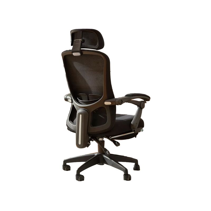 Modern Padded Arms Office Chair No Distressing Ergonomic Slide Chair