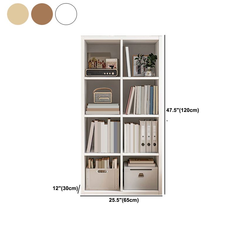 Engineered Wood Bookcase 11.8-inch Wide Contemporary Standard Bookshelf