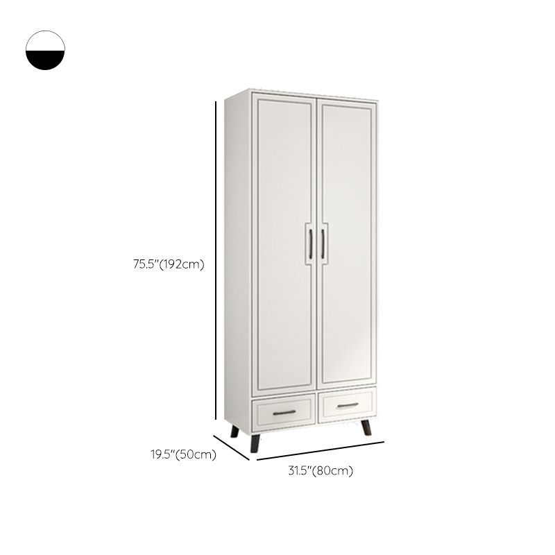 Contemporary Bedroom Kid's Wardrobe Manufactured Wood Frame Wardrobe