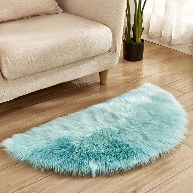 Multi-Color Novelty Teppich Fuzzy Solid Color Indoor Teppich Haustierfreundliche Waschbeerdigung Easy Care Area Teppich für Wohnzimmer