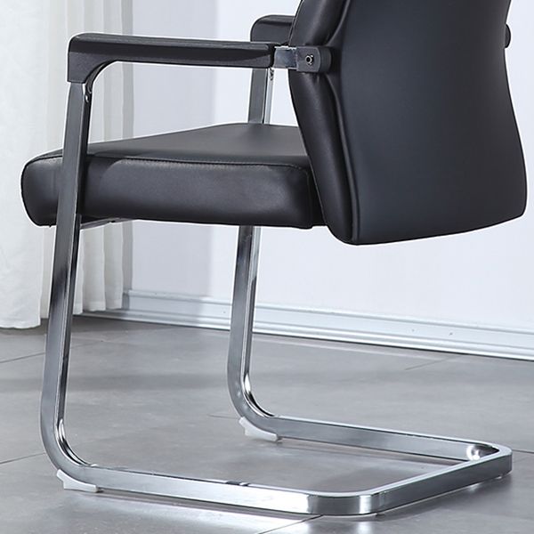 Contemporary Faux Leather Arm Chair Conference Mid-Back Office Chair