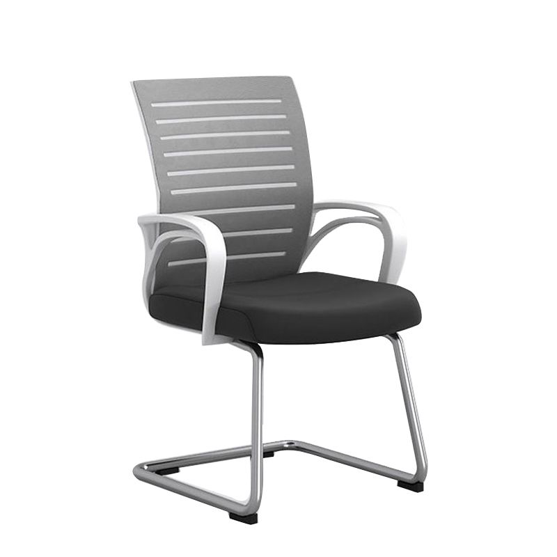 Contemporary Desk Chair Mid Back Home Office Chair with Lumbar Support