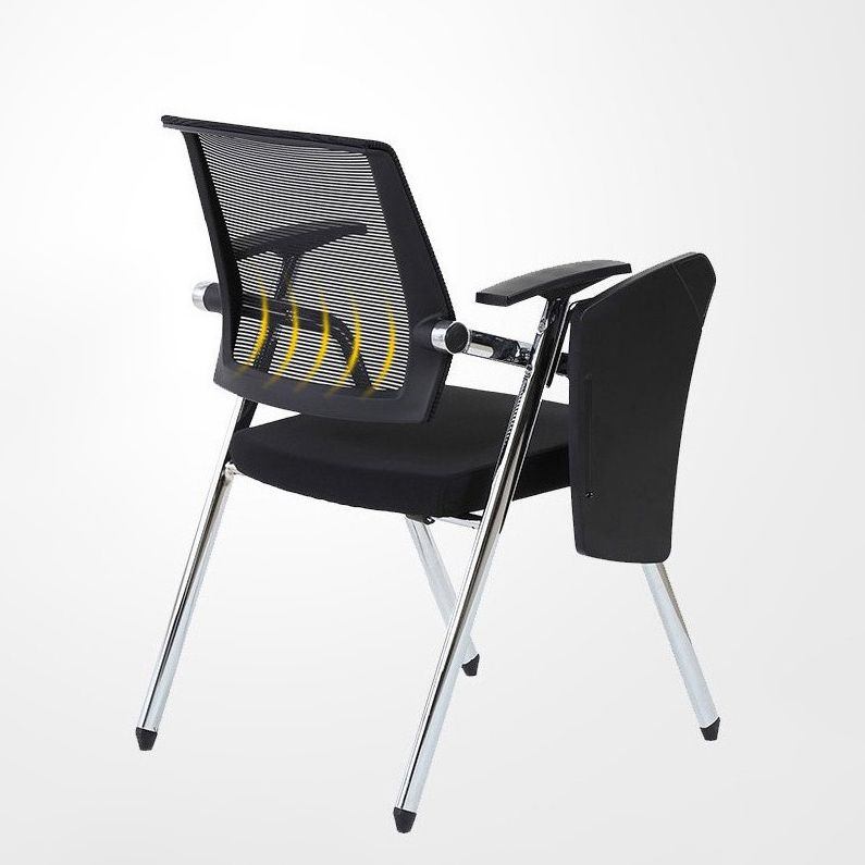 Mid Back Mesh Conference Chair Modern Home Office Fixed Arms Office Chair