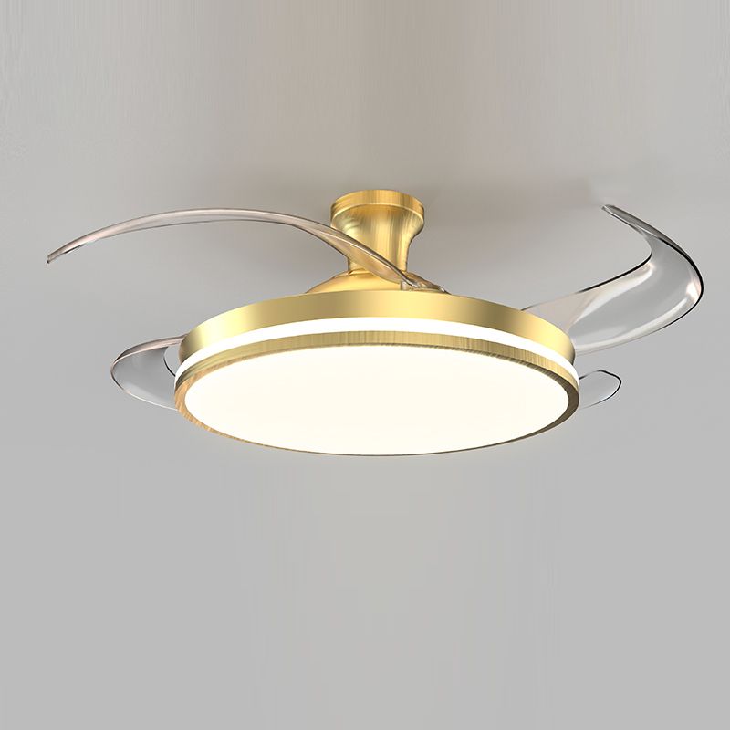 Contemporary Ceiling Fan Light Fixture Minimalist LED Ceiling Light for Bedroom