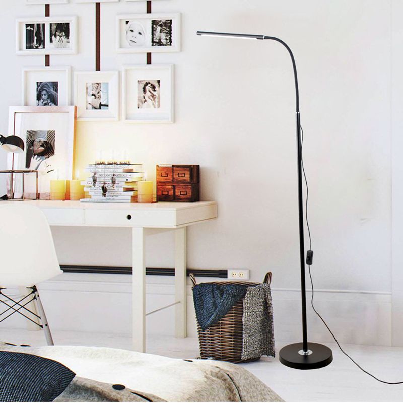 1-Light Modern Linear Floor Lamp Metal LED Floor Light for Living Room