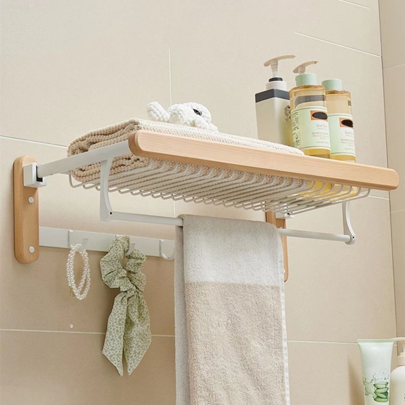 White Bathroom Set Solid Wood & Aluminum Bathroom Accessory as Individual or as a Set