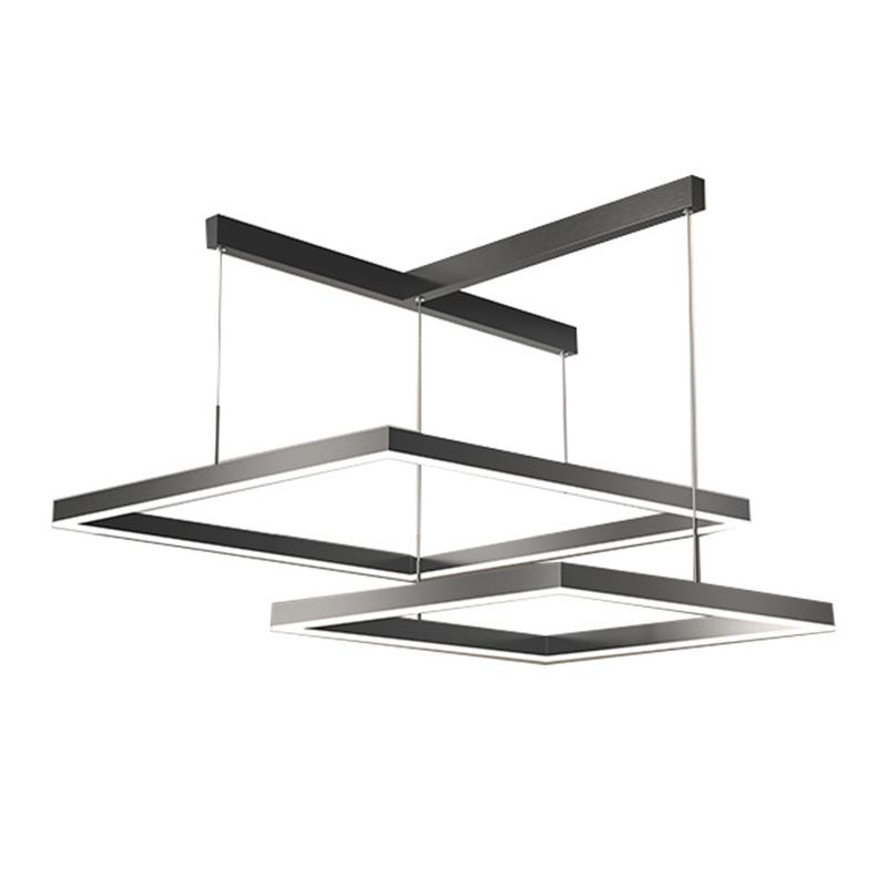 Moderne stijl LED kroonluchter lichtarmatuur aluminium multi -lagen suspensielicht