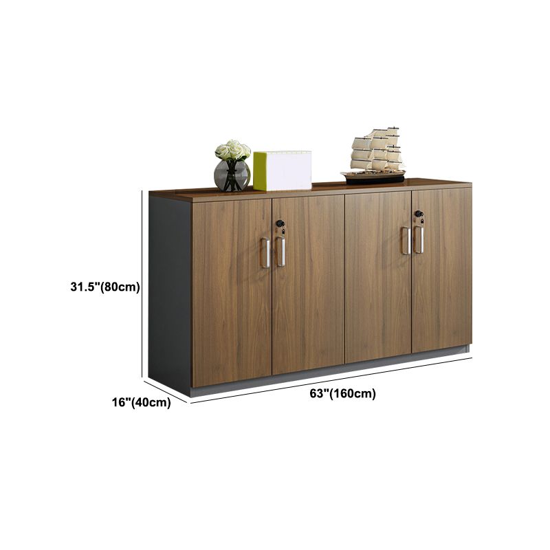 Traditional Wood File Cabinet Solid Color Wood File Cabinet with Drawers