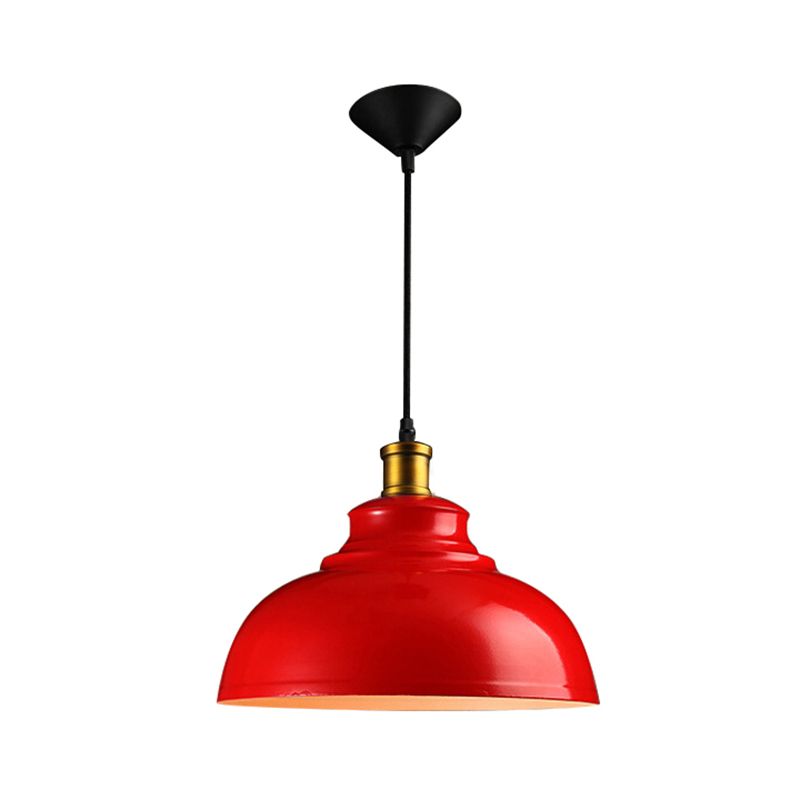 1 Kopfdecke Anhänger Vintage Style Globe Metall Suspension Light mit Kabel in Schwarz/Grün für Wohnzimmer