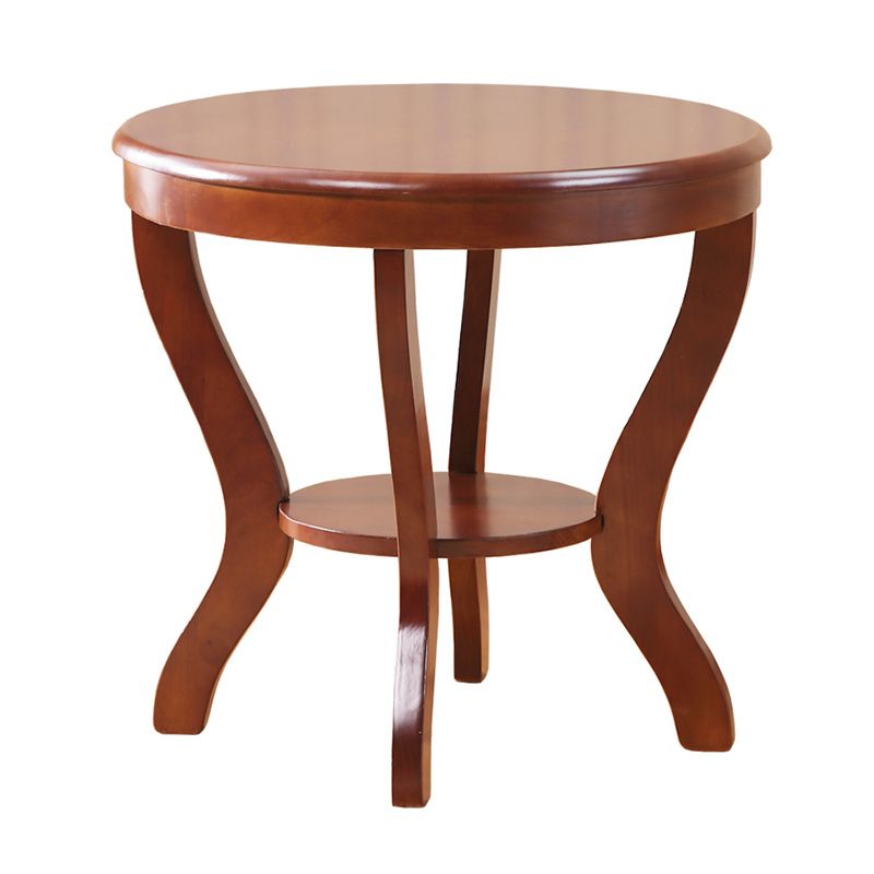 Round 4 Legs End Table Traditional Side End Table for Living Room