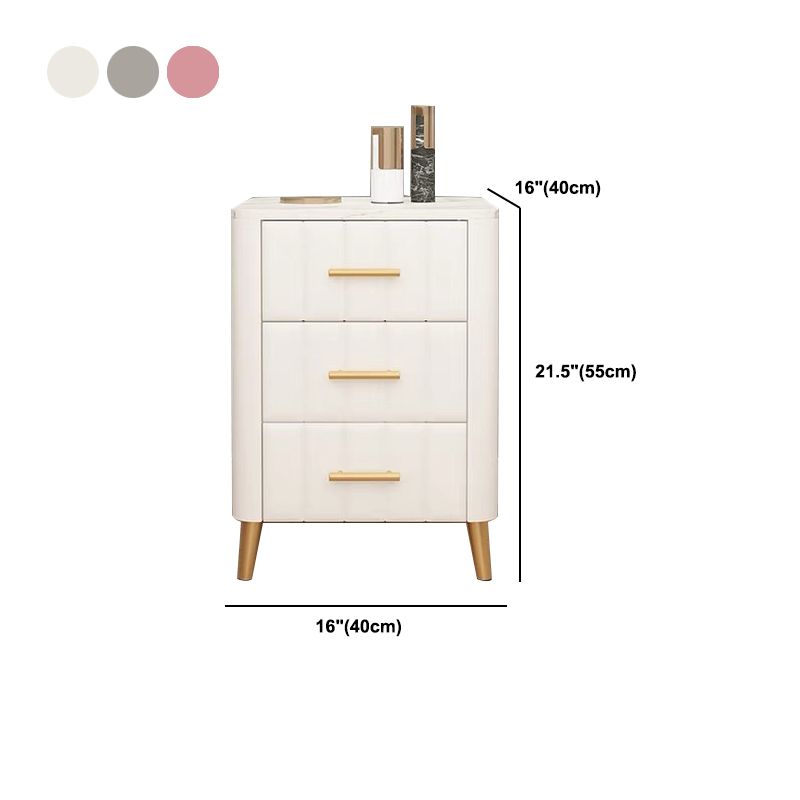 Slate Bedside Cabinet Modern Minimalist Bedside Table with Legs