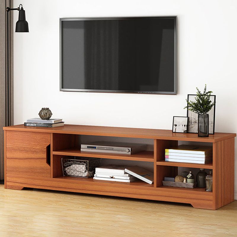 Modern Open Storage TV Cabinet Engineered Wood TV Stand Console with Cabinet