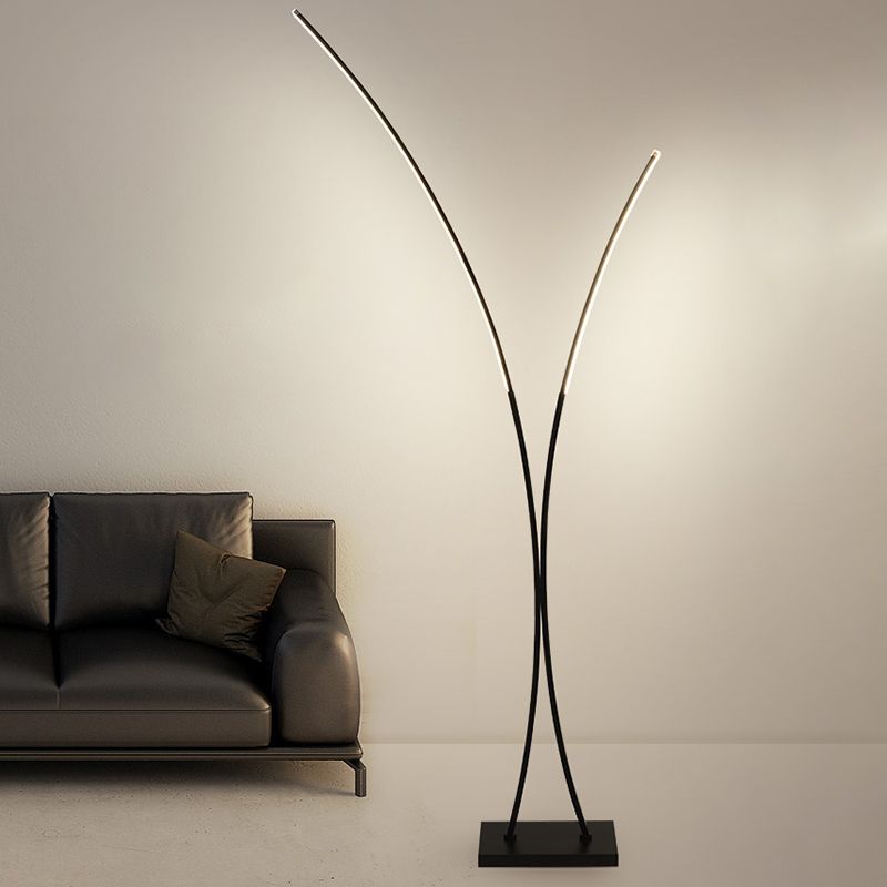 X Shaped Floor Light Simplicity Novelty Metal Living Room LED Standing Floor Lamp