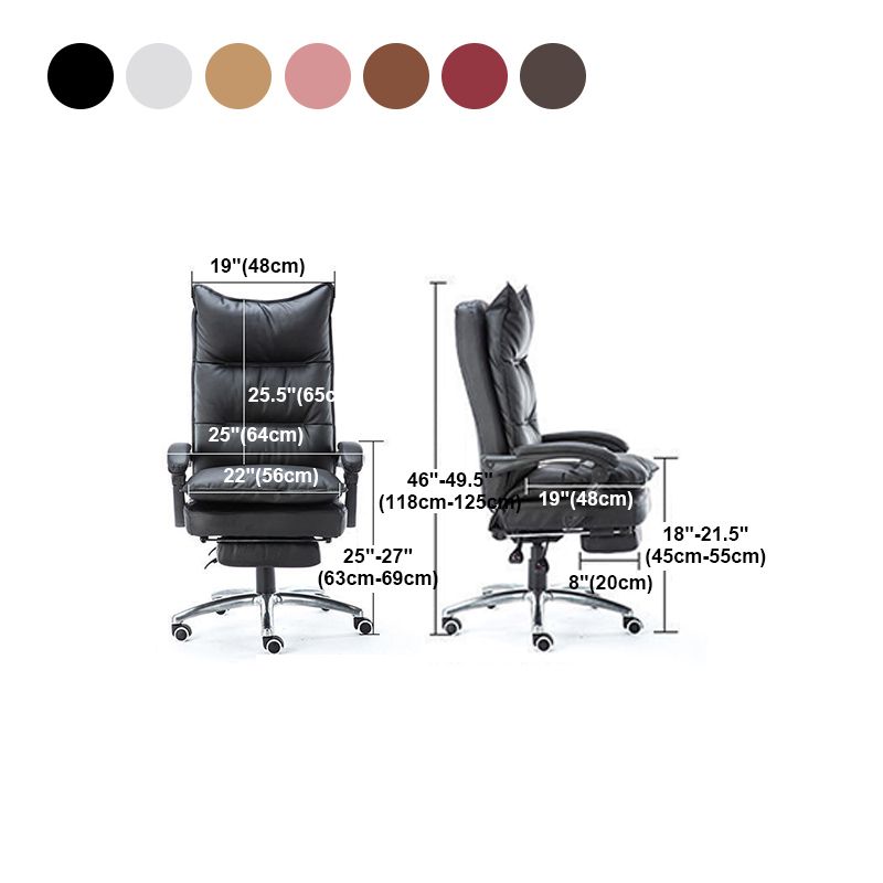 Contemporary Managers Chair Swivel Wheels High Back Executive Ergonomic Chair