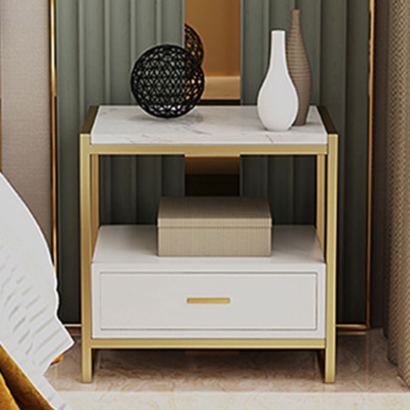 Drawers Included Bedside Cabin Contemporary Night Table for Bedroom