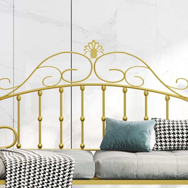 Scandinavian Daybed in Iron with Open-Frame Headboard Princess Theme Bed