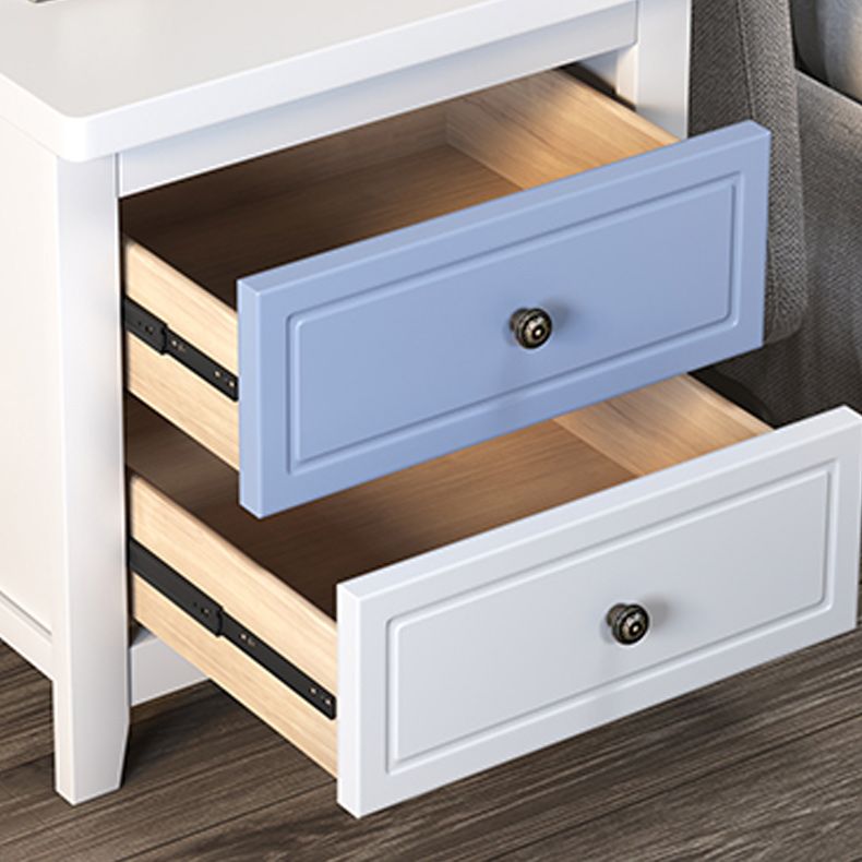 Contemporary Nightstand Drawer Storage Bedside Cabinet with Legs