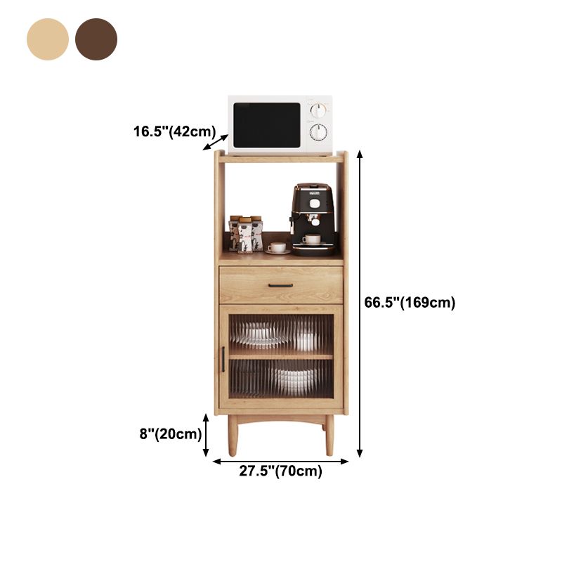 1 Drawer 1 Door Cupboard 68" Height Kitchen Sideboard for Dining Room