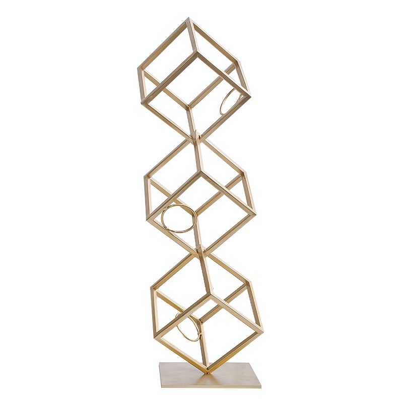 Metal Tabletop Wine Glass Rack Modern Gold Wine Holder for Kitchen