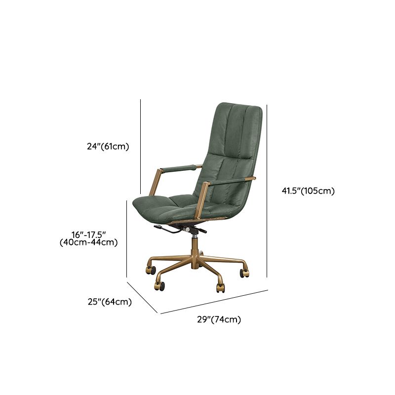 Modernism Fixed Arms Office Chair Tilt Mechanism Desk Chair with Wheels for Home