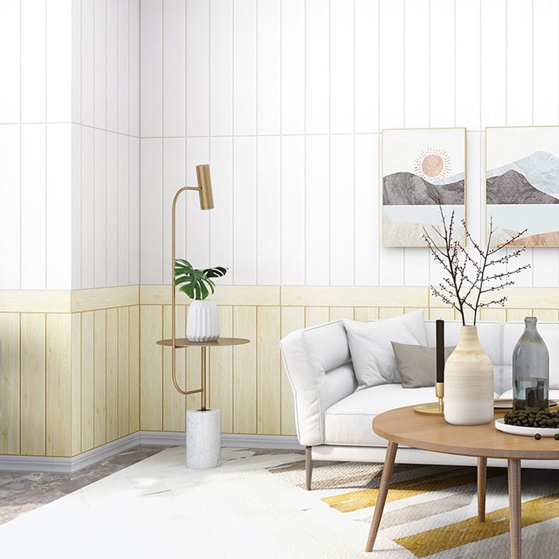 Living Room Wall Paneling Peel and Stick Wood Effect Design Waterproof Wall Paneling