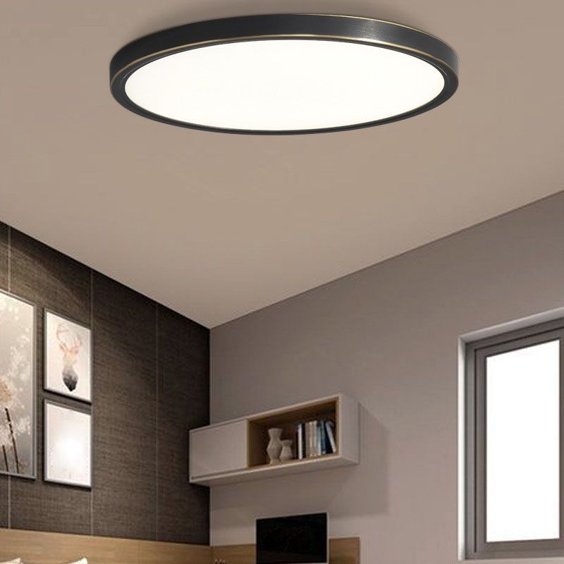 Acrylic Circular Ceiling Fixture in Modern Style Metal LED Ceiling Light for Living Room