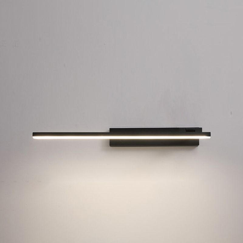 Lámpara de espejo lineal de metal lámpara de luz minimalista de pared LED de montaje liviano