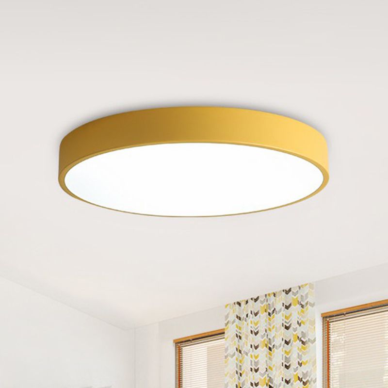 Minimalistische Schijf Flush Plafond Licht Acryl Slaapkamer LED Flush Mount Verlichting Fixture