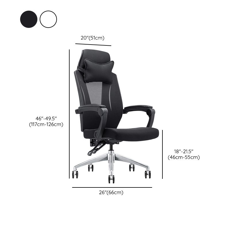 Modern Padded Arms Office Chair Tilt Mechanism Ergonomic Desk Chair with Wheels