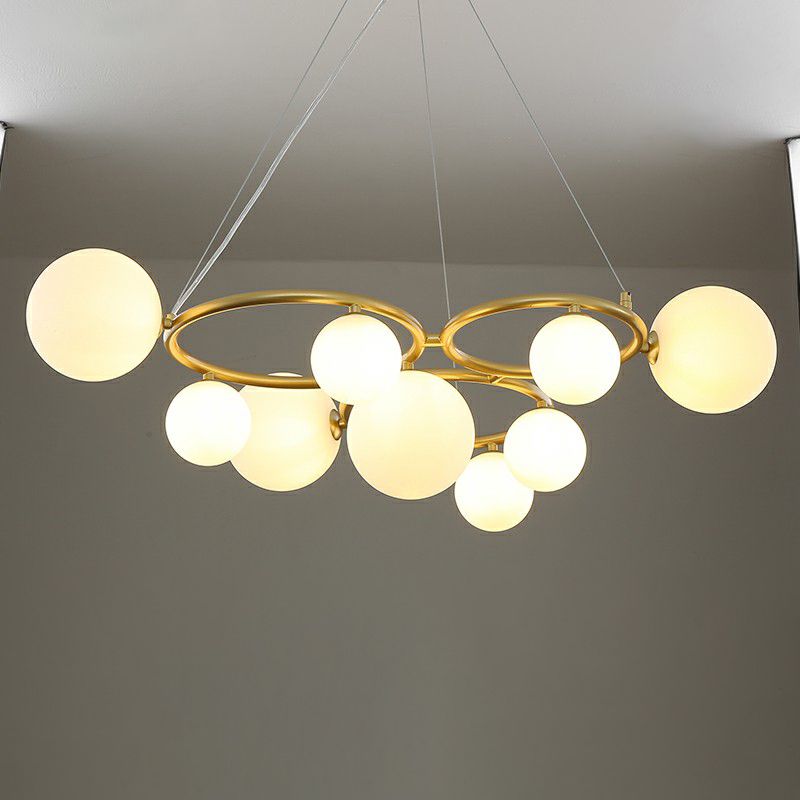 Cercles suspendus lustre de style nordique