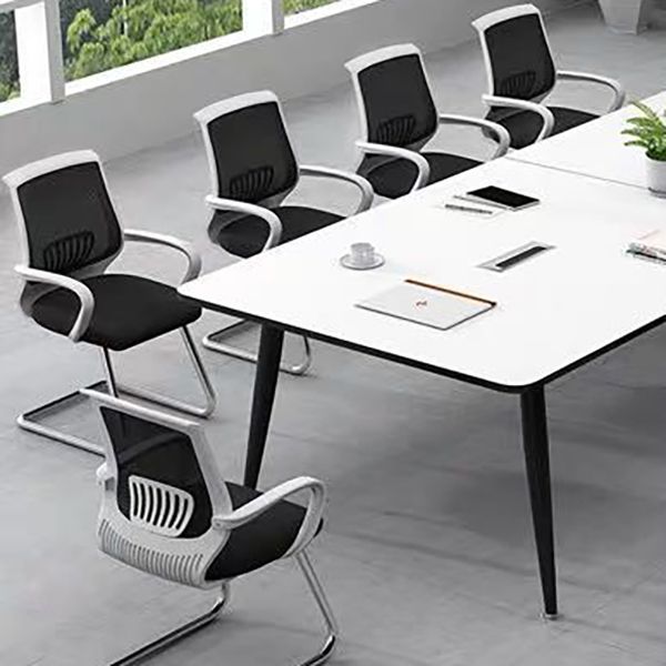 Mid-Back Office Chair Contemporary Ergonomic Arms Included Desk Chair