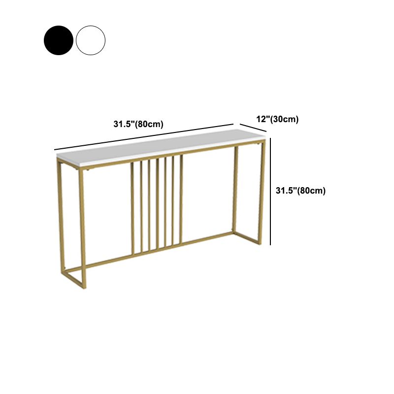 Frame Glam Marble/metal Rectangle Scratch Resistant Console Table