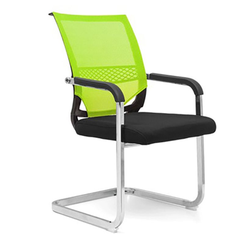 No Wheels Office Chair Modern Fixed Arms Upholstered No Distressing Desk Chair