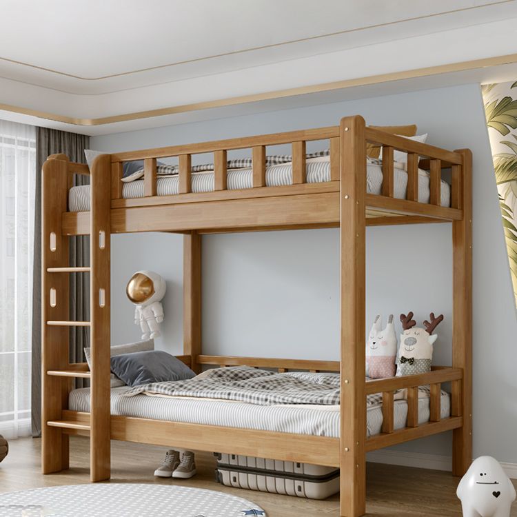 Solid Wood Kids Bed Gender Mid-Century Modern No Theme Neutral Bunk Bed