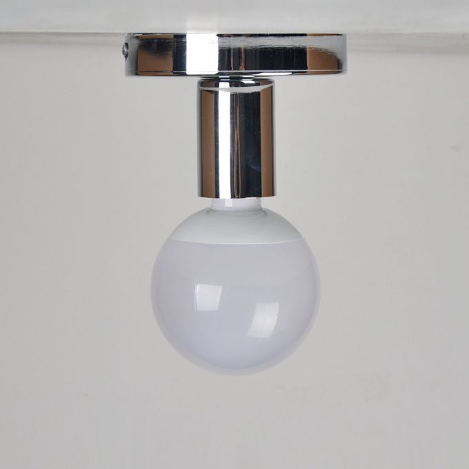 Small Hallway Ceiling Lamp Industrial-Style Metal 1-Bulb Semi Flush Mounted Light