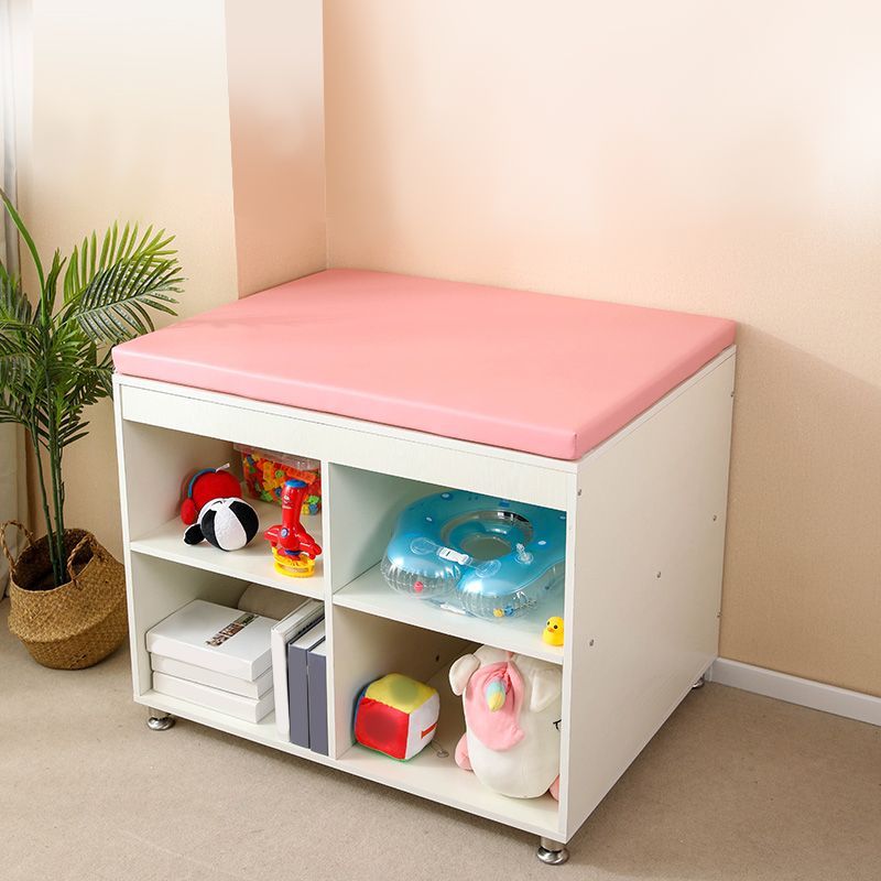 Modern Wooden Changing Table Dresser with Cabinet, 2-in-1Baby Changing Table with Storage