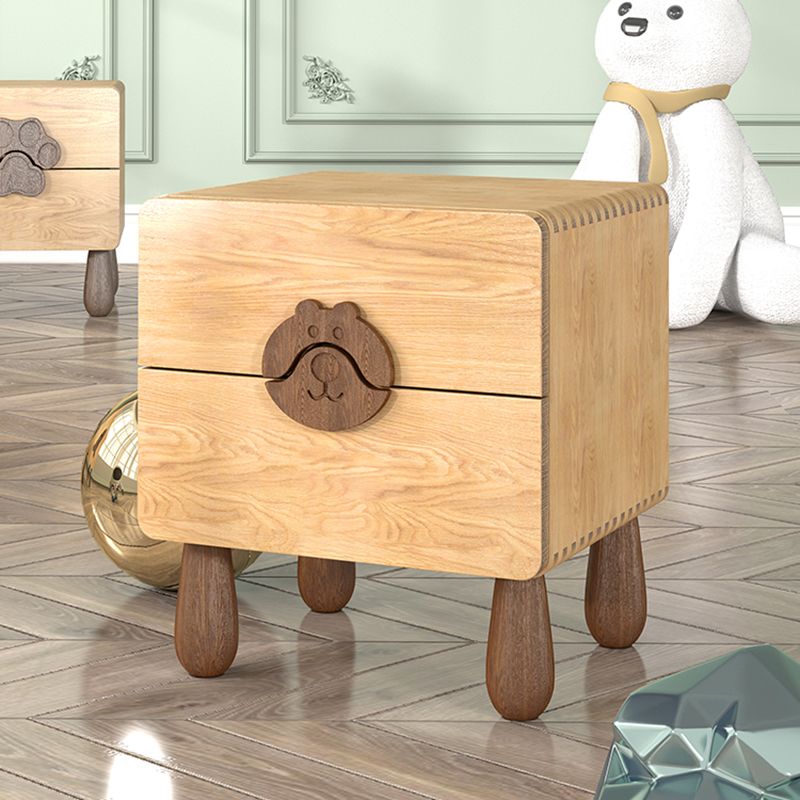 Animals Bedside Table for Nursery Solid Wood Bedside Table for Nursery