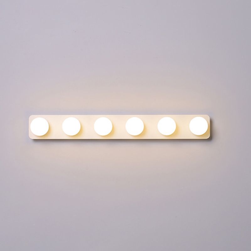 Moderno simple Mirror de tocador Bola LED LED Tono acrílico Ideas de iluminación de tocador de baño