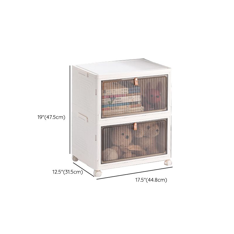 White Plastic Kids Armoire Closet Modern Style Armoire Cabinet