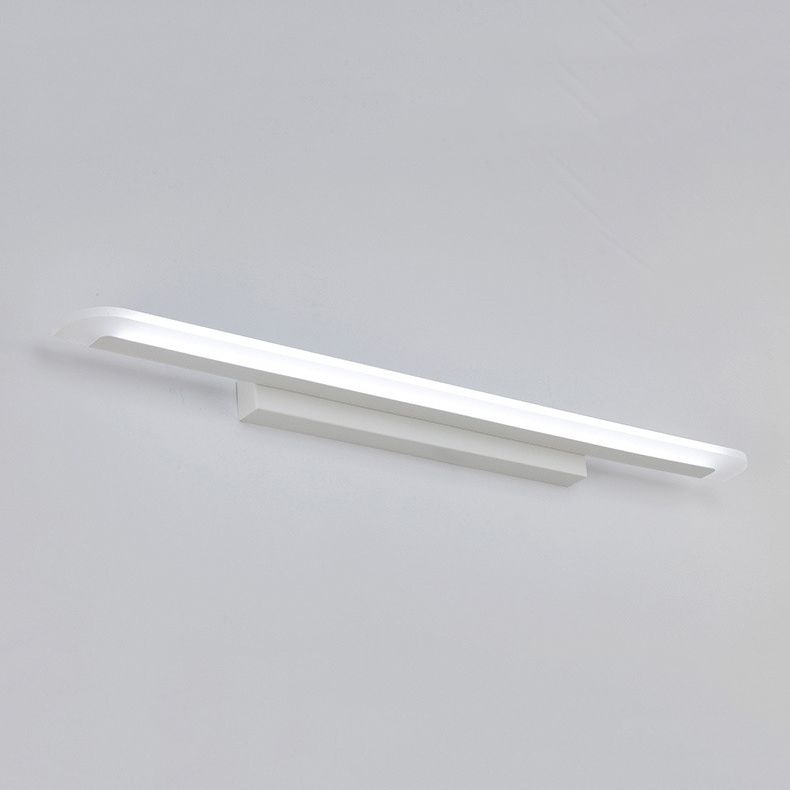 Moderne LED ijdelheid lamp lange strip vorm spiegel voorlicht met acryl schaduw voor badkamer