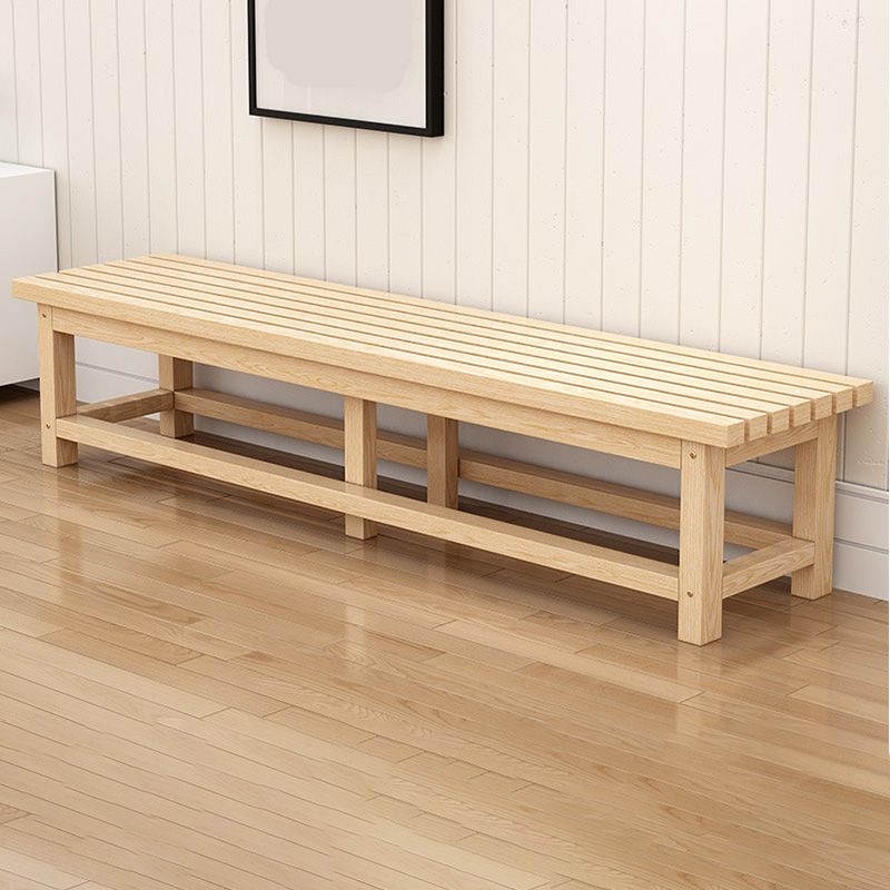 15.7" Wide Modern Entryway and Bedroom Bench Wood Bench with Legs