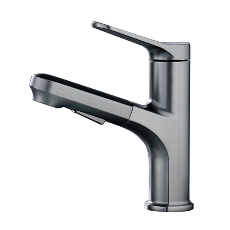 Contemporary Style Centerset Faucets Bathroom Faucets with Lever Handle