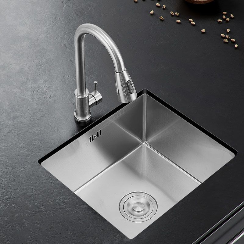 Contemporary Style Kitchen Sink Stainless Steel Kitchen Sink with Drain Assembly