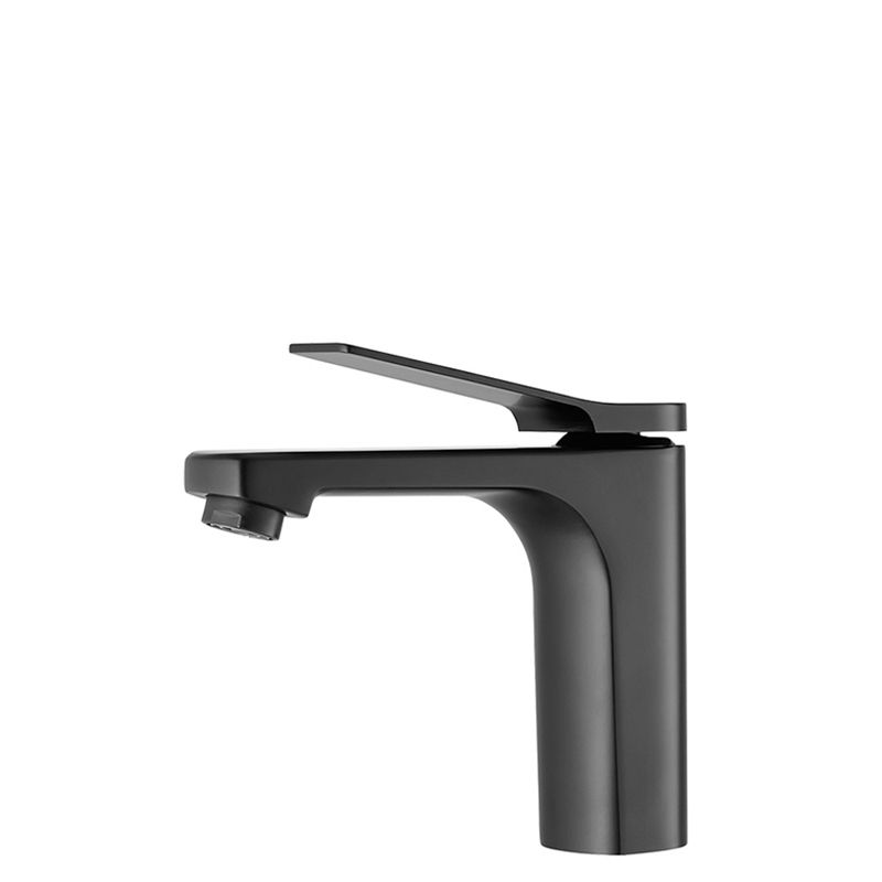 Contemporary Vessel Sink Faucet Lever Handle Low Arc Bathroom Vessel Faucet