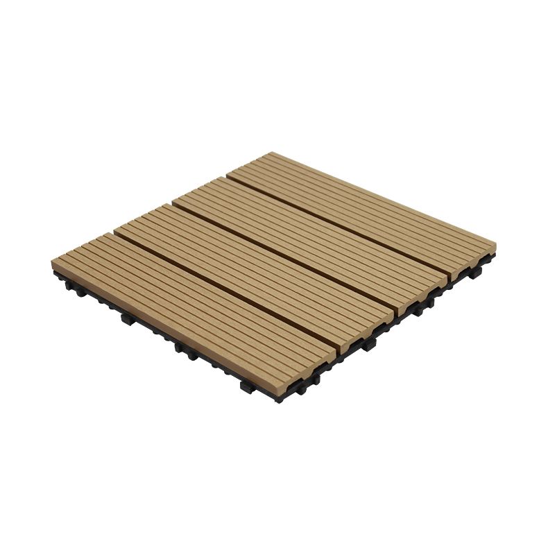 11 Pack 12" X 12" Square Deck/Patio Flooring Tiles Snap Fit for Outdoor Patio Tiles