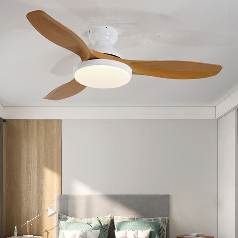 Kids Style Round Shape Ceiling Fan Light Metal Single Light LED Flush Light for Bedroom