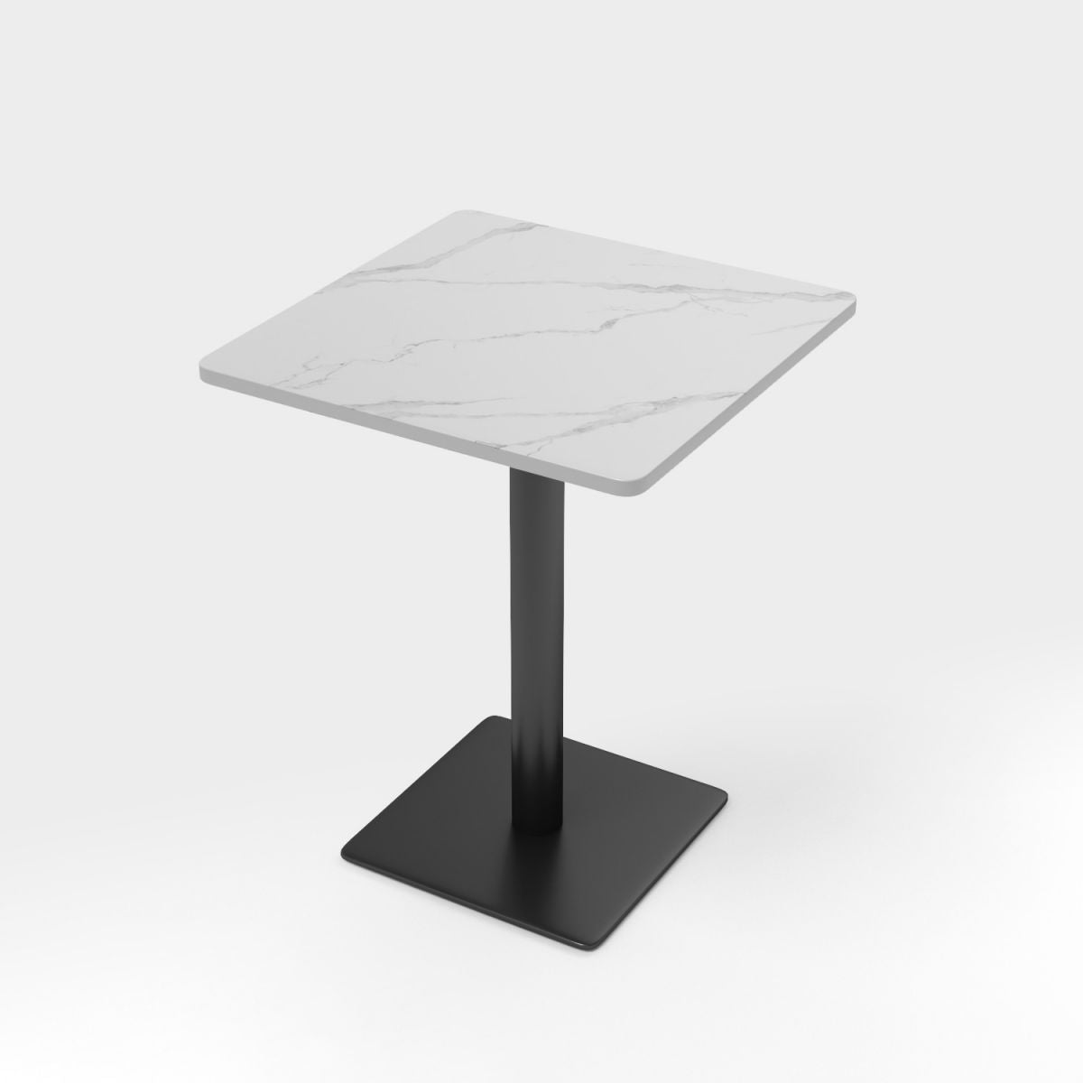 Mesa de comedor de piedra sinterizada moderna mesa de marco negro para comedor para comedor